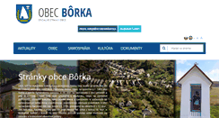 Desktop Screenshot of obecborka.sk